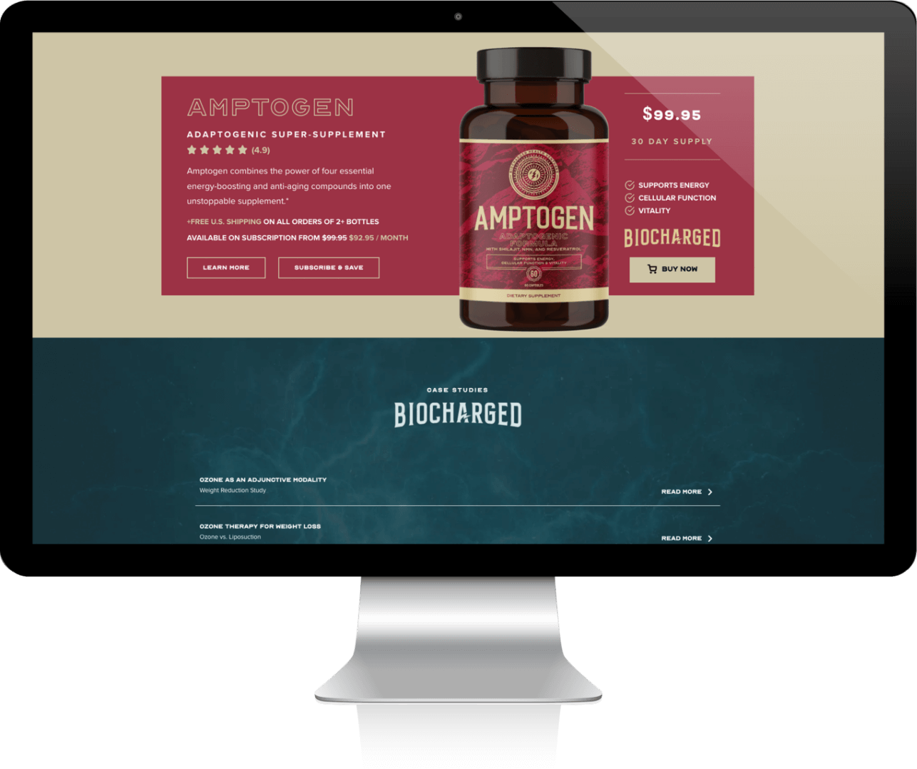 Biocharged Desktop Layout